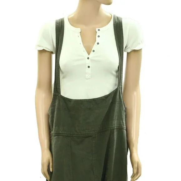 Free People Felix Tapered Green Overalls Super Cute Worn Once Great Condition Xl - Picture 5 of 11